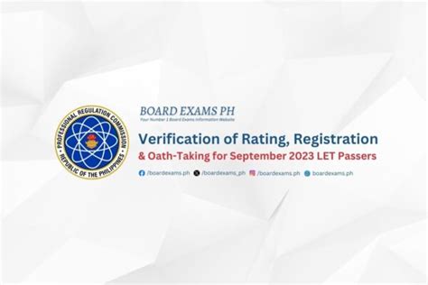 prc verification rating 2023|Verification of Rating, Registration & Oath.